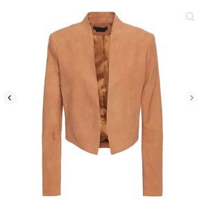 Alice + Olivia Cropped Suede Jacket